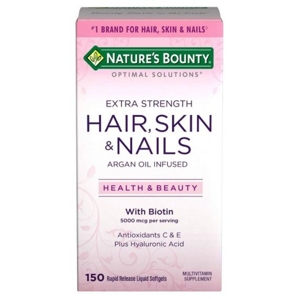 Viên uống đẹp da, tóc và móng Nature's Bounty Hair, Skin & Nails 150 viên