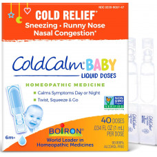 Tép uống cảm cúm, nghẹt, sổ mũi Boiron ColdCalm Baby Liquid Doses 30 tép