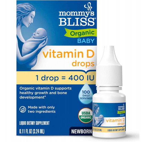 Vitamin D cho bé Organic Drops Mommy's BLISS 3.24ml