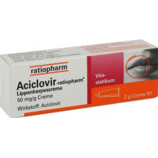 Gel lạnh trị các vết loét Aciclovir ratiopham 2gr