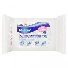 Khăn lau tiệt trùng Milton Antibacterial Surface Wipes 30 tờ
