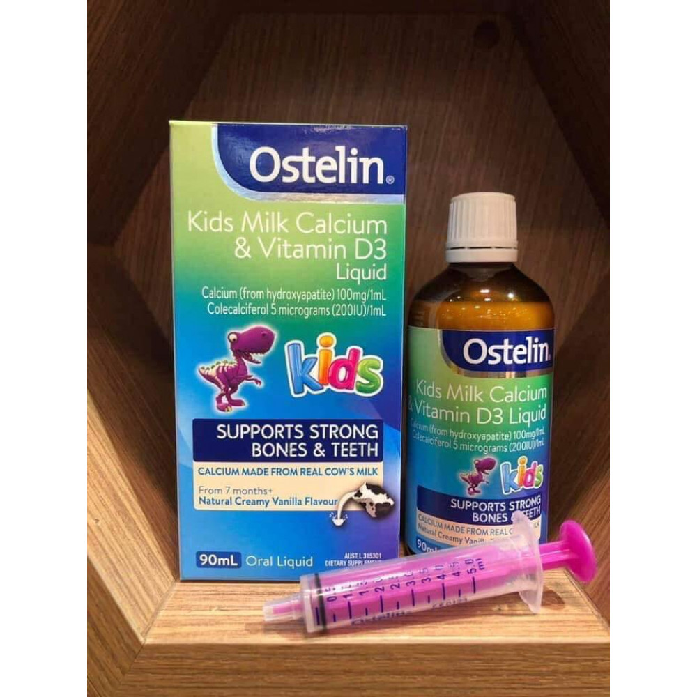 Ostelin Kids Milk Calcium Vitamin D3 Liqiud 90ml